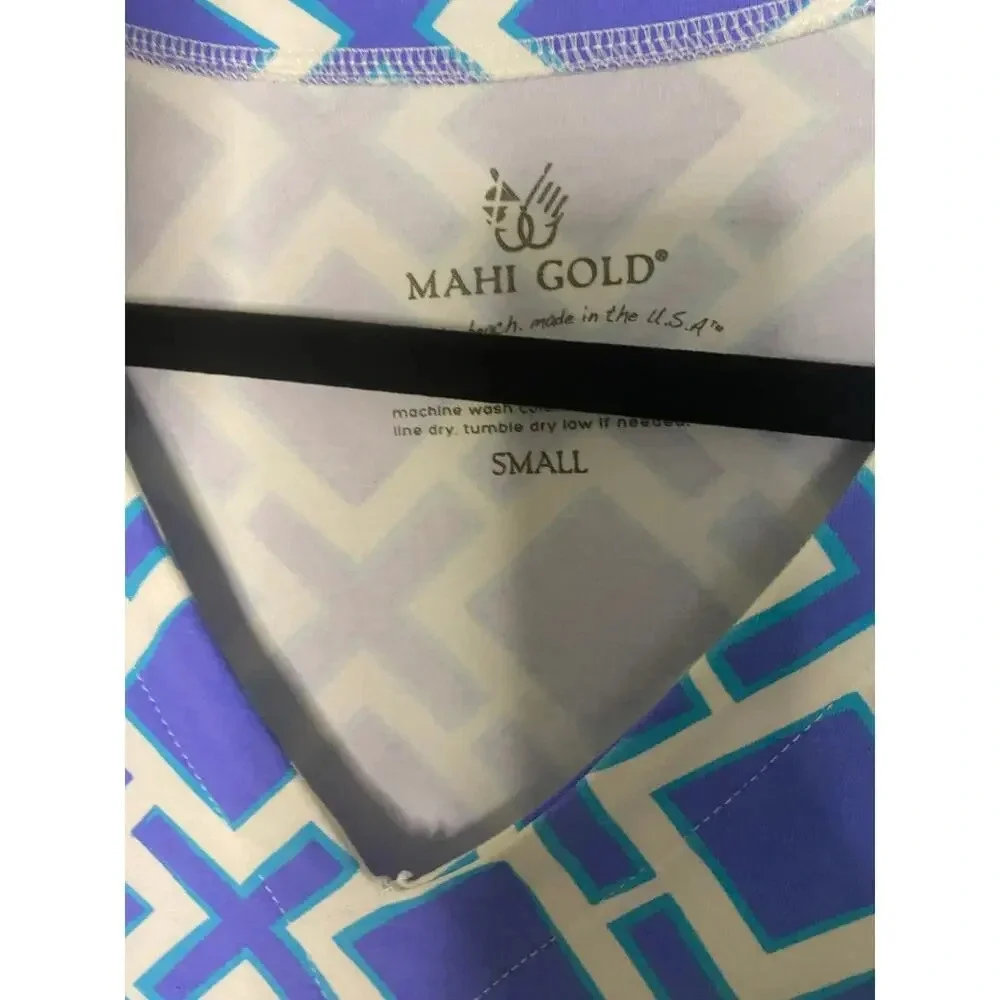 Mahi Gold V-Neck Patterned Dress - Picture 4 of 5